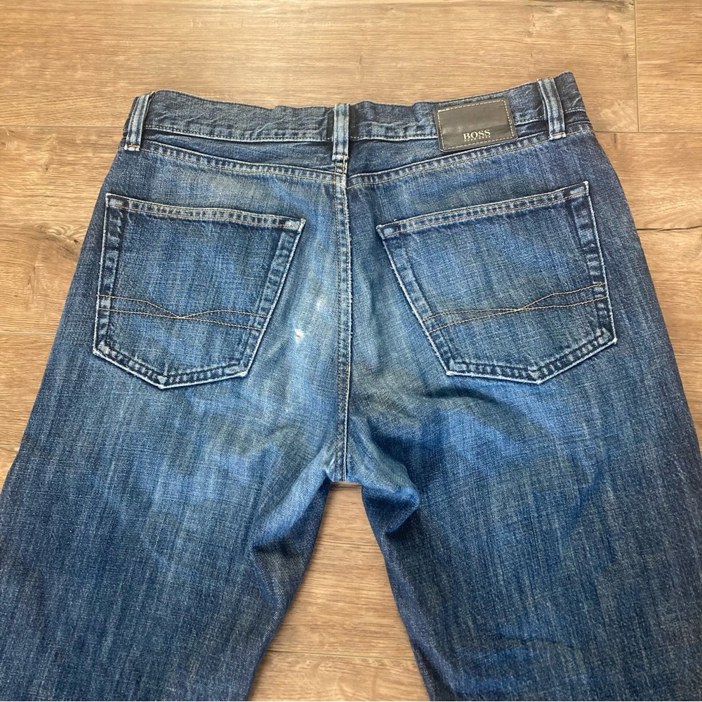 BOSS Hugo Boss Straight Leg Denim Jeans - Picture 5 of 11